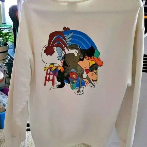Vintage ACME Looney Tunes Sweatshirt with All The Gang!  Unisex Size Large - Picture 3 of 12